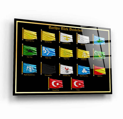 Tarihte Türk Devletleri Cam Tablo