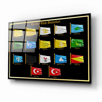 Tarihte Türk Devletleri Cam Tablo