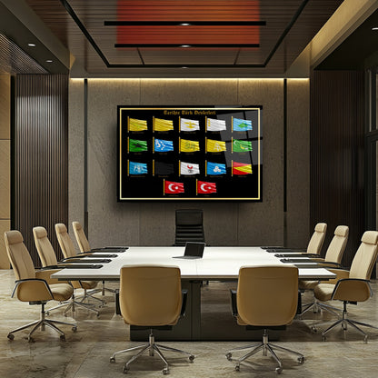 Tarihte Türk Devletleri Cam Tablo