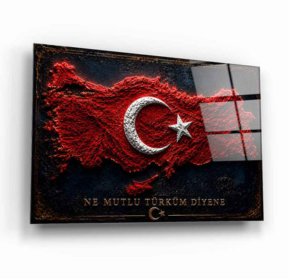 Türkiye Haritası Cam Tablo