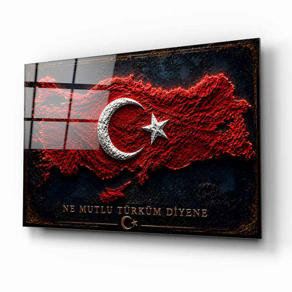 Türkiye Haritası Cam Tablo
