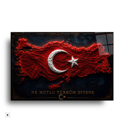 Türkiye Haritası Cam Tablo
