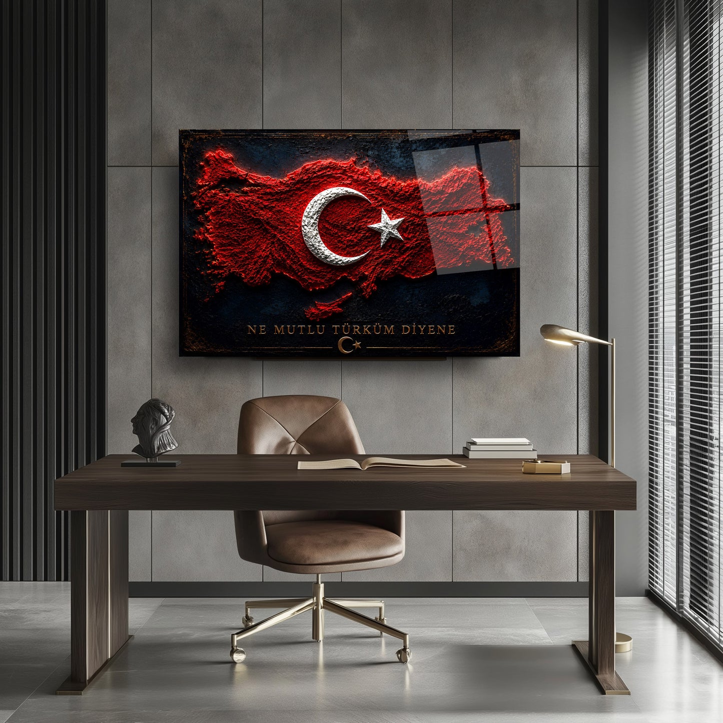 Türkiye Haritası Cam Tablo