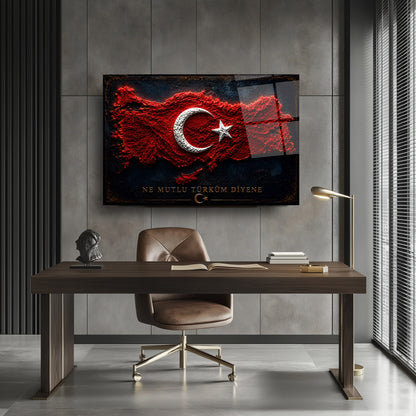 Türkiye Haritası Cam Tablo