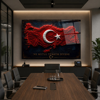 Türkiye Haritası Cam Tablo