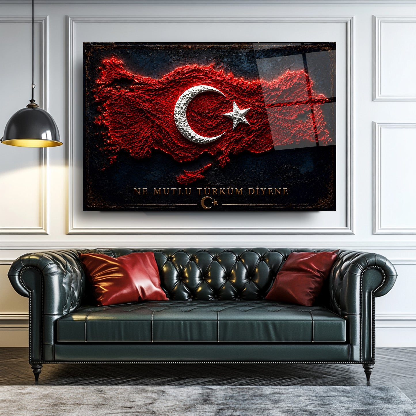 Türkiye Haritası Cam Tablo