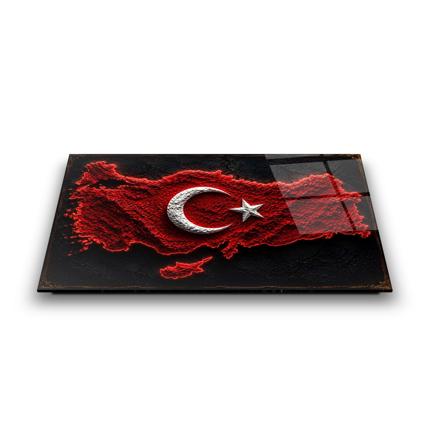 Türkiye Haritası Cam Tablo