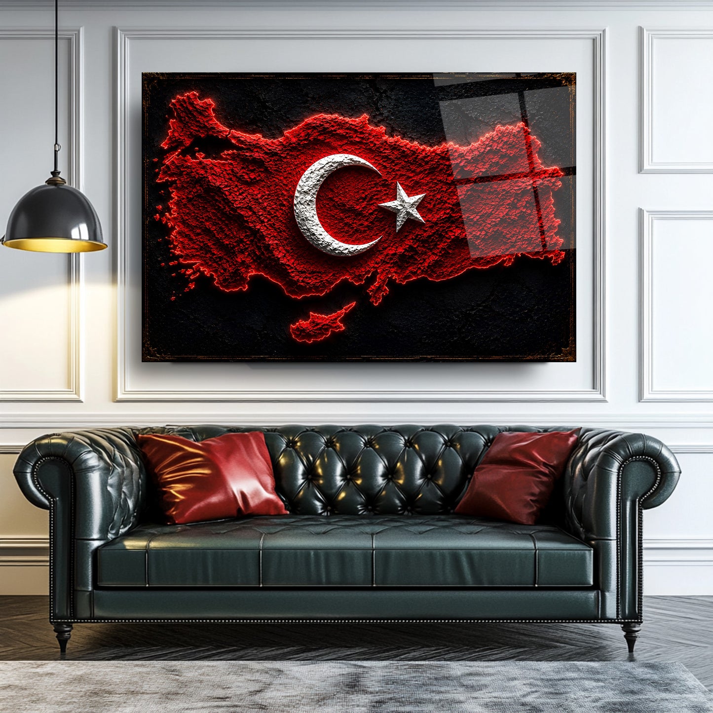Türkiye Haritası Cam Tablo