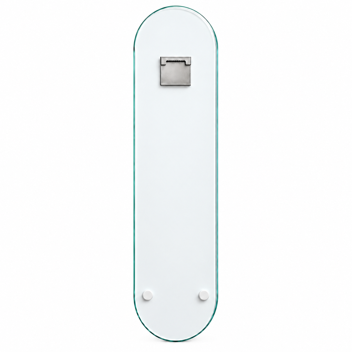 Kırmızı Dudak ve Çizgili Lolipop Dikey Skate Board Cam Tablo – Arka yüz ve askı aparatı