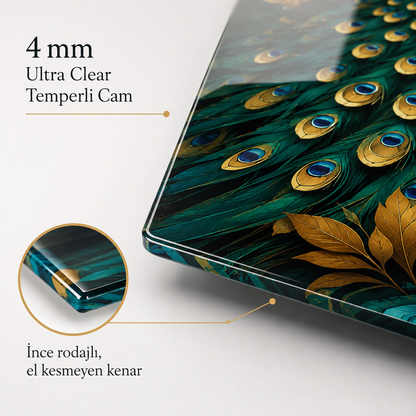 4 mm Ultra Clear temperli cam ve ince rodajlı kenar detayı