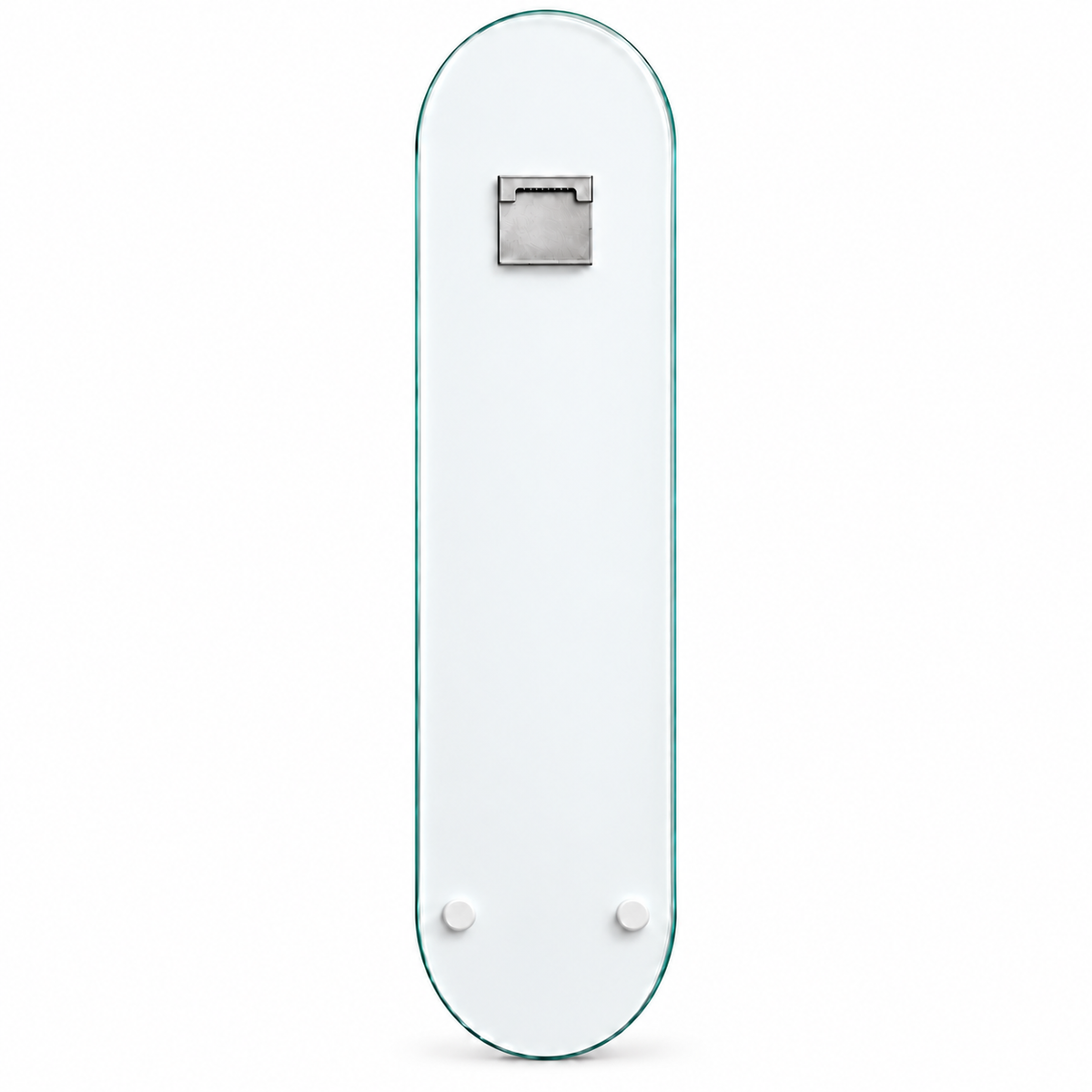 Vizon zeminde altın detaylı botanik dikey skateboard cam tablo - tek askılı arka yüz