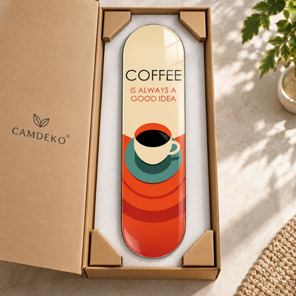 CAMDEKO güvenli paketleme - Coffee Good Idea Skate Board cam tablo