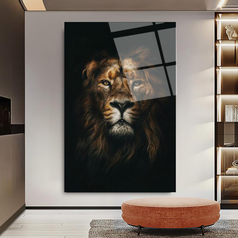Aslan Dikey Cam Tablo