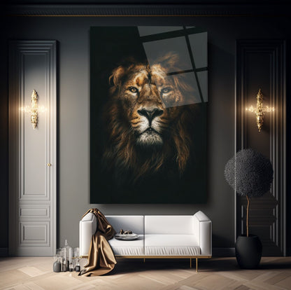 Aslan Cam Tablo