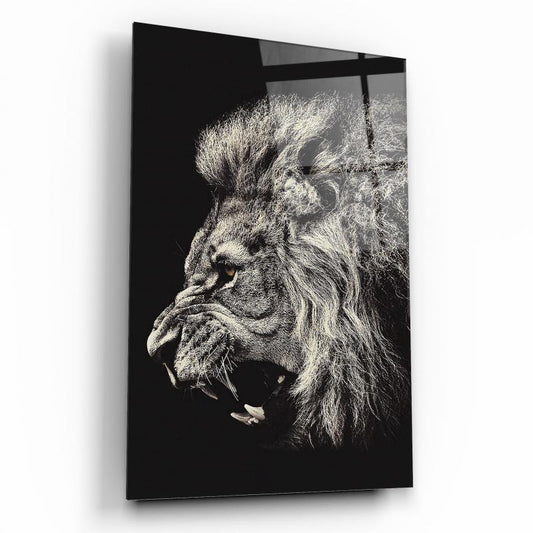 Aslan Dikey Cam Tablo