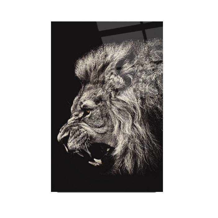 Aslan Dikey Cam Tablo
