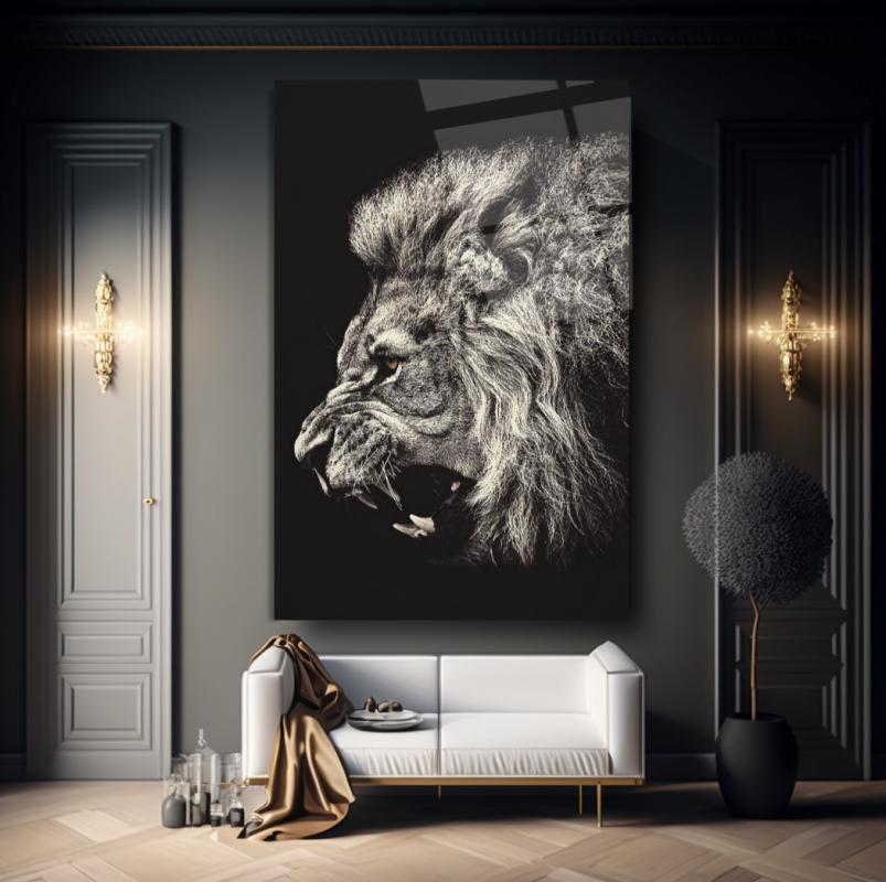 Aslan Cam Tablo