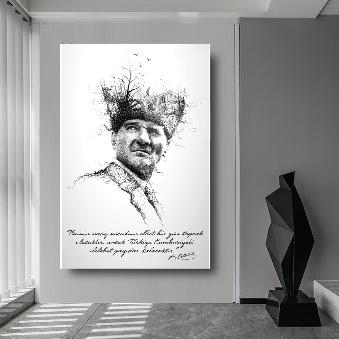 Atatürk Cam Tablo