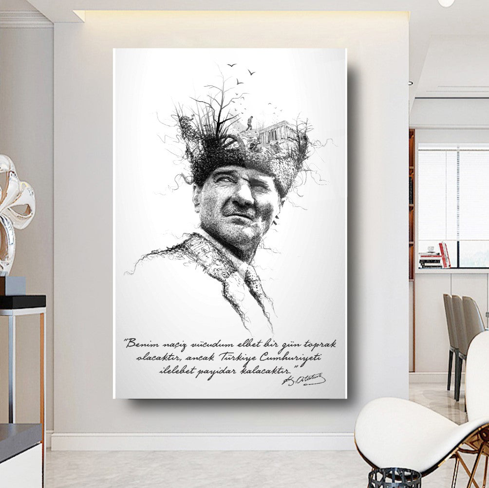 Atatürk Cam Tablo