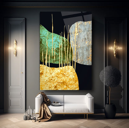 Gold Desenler Cam Tablo