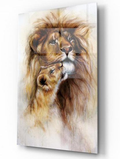 Aslan Dikey Cam Tablo
