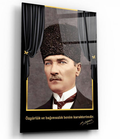 Atatürk Dikey Cam Tablo