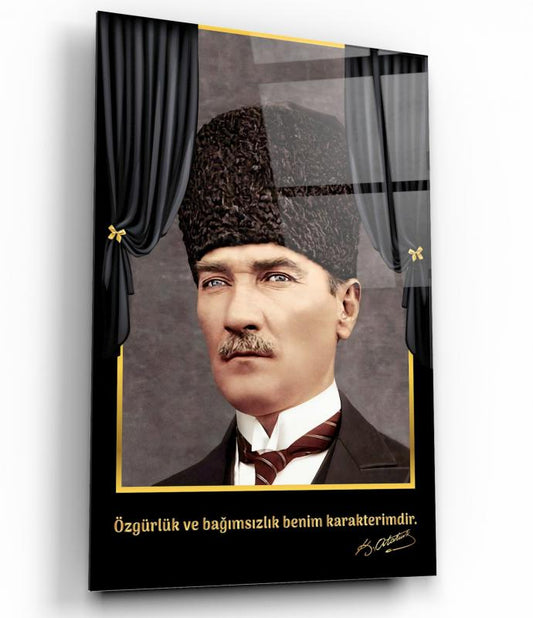 Atatürk Dikey Cam Tablo