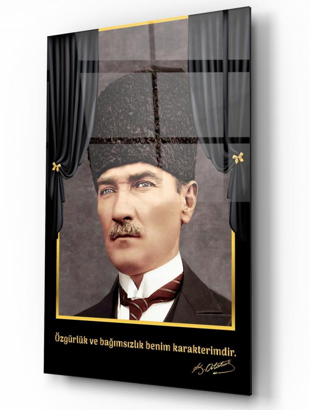Atatürk Dikey Cam Tablo
