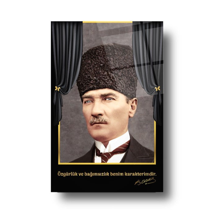 Atatürk Dikey Cam Tablo