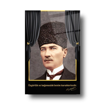Atatürk Dikey Cam Tablo