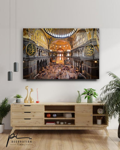 Ayasofya Yatay Cam Tablo