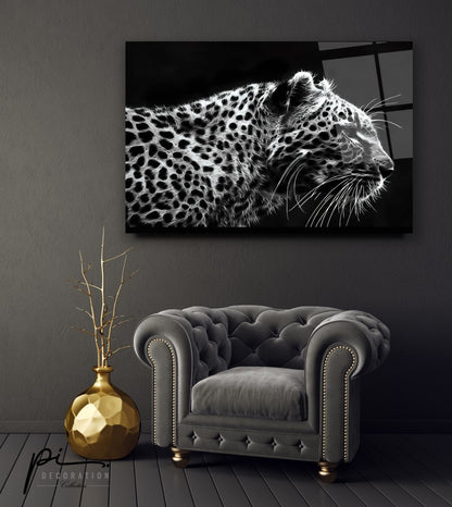 Leopar Yatay Cam Tablo