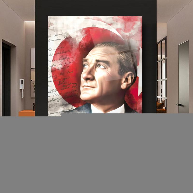 Atatürk Dikey Cam Tablo