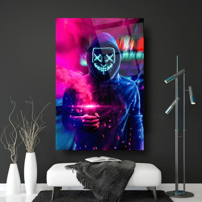 Neon Maske Cam Tablo