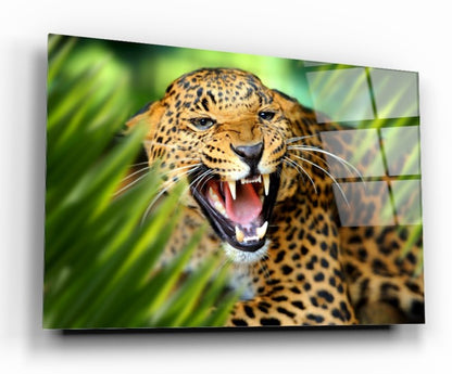 Leopar Yatay Cam Tablo