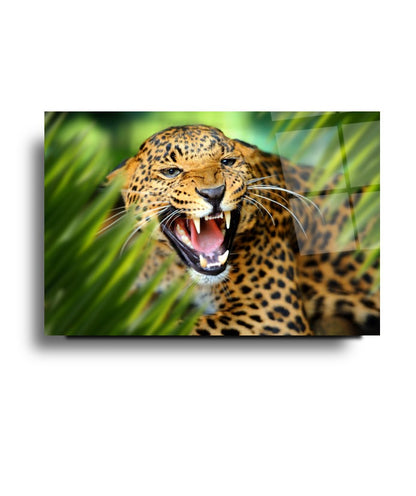 Leopar Yatay Cam Tablo
