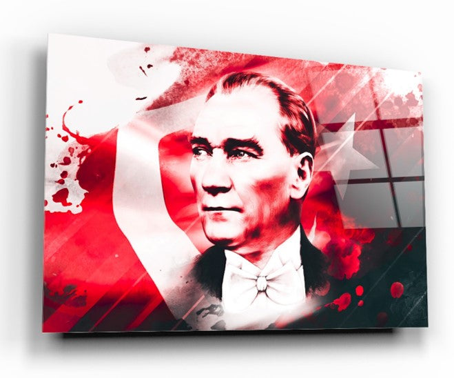 Atatürk Yatay Cam Tablo