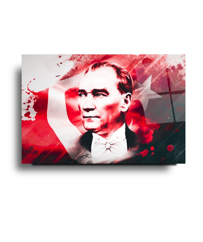 Atatürk Yatay Cam Tablo