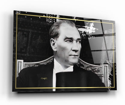 Atatürk Yatay Cam Tablo