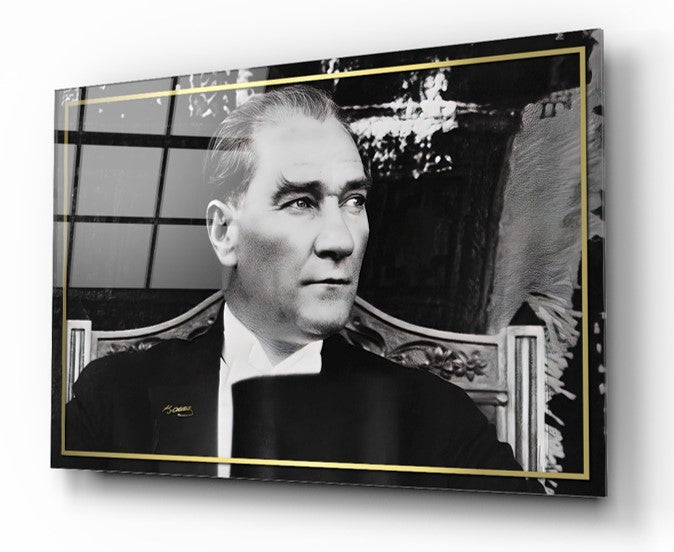 Atatürk Yatay Cam Tablo
