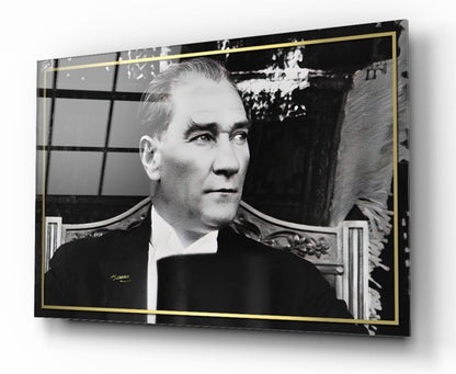 Atatürk Yatay Cam Tablo