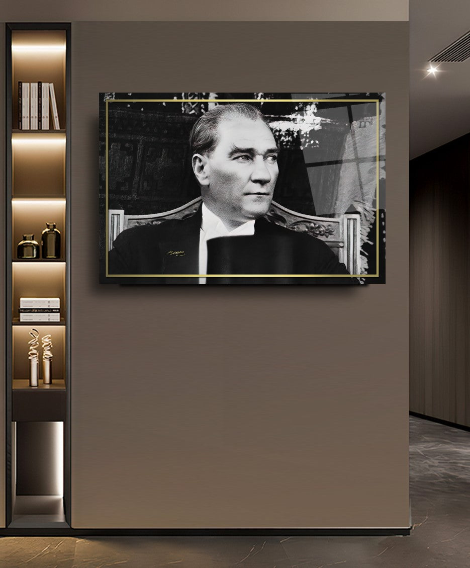 Atatürk Yatay Cam Tablo