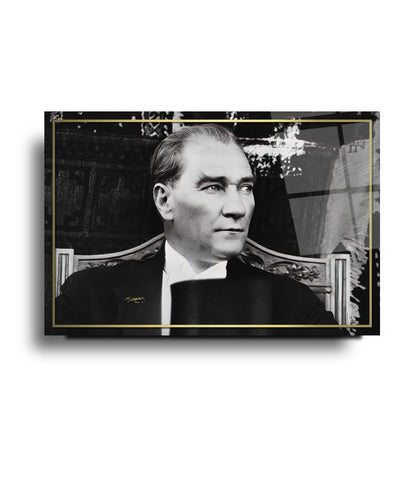 Atatürk Yatay Cam Tablo