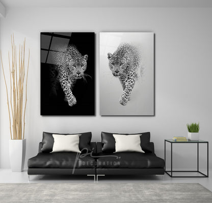 Leoparlar Double İkili Cam Tablo