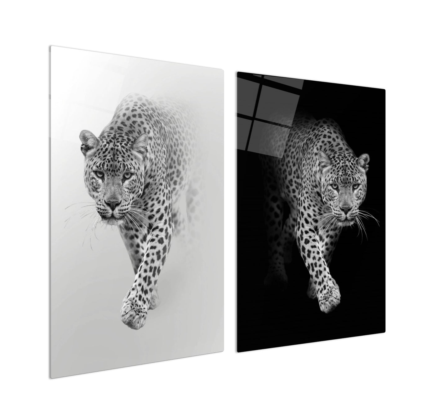 Leoparlar Double İkili Cam Tablo