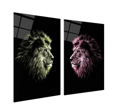 Aslan Double İkili Cam Tablo