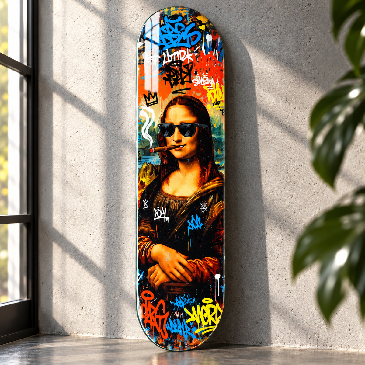 Skate Board cam tablo - yaklaşık 2 cm duvar mesafesi