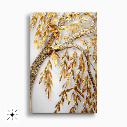 Gold Ağaç İkili Set Cam Tablo