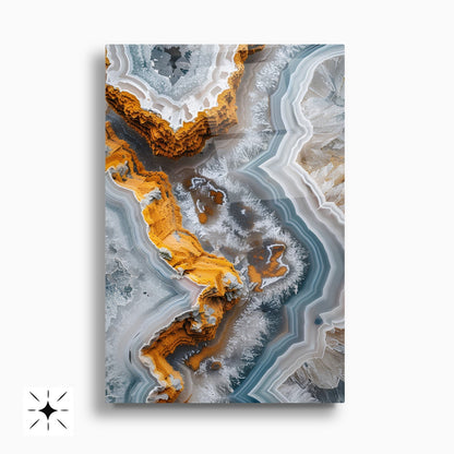 Renkli Mermer Desen İkili Set Cam Tablo