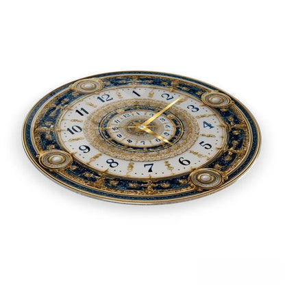 İnci Detaylı Gold Cam Saat Kırılmaz Cam Saat